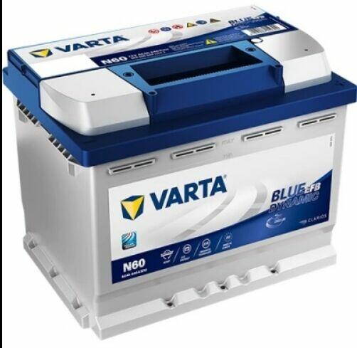 Akumulator VARTA Blue EFB START&STOP N60 60Ah 532x565x156