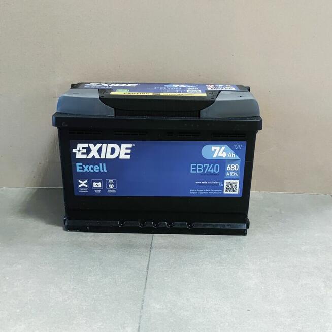 Akumulator 74Ah 680A EN Exide Excell EB740