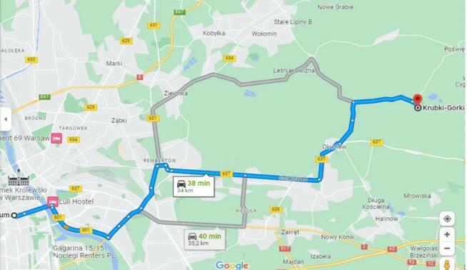WYJĄTKOWA DZIAŁKA 0,39 +/- 0,039 h. TYLKO 13 KM OD WARSZAWY