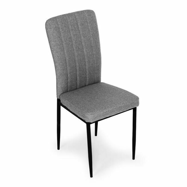 Zestaw komplet krzeseł do jadalni i salonu 4szt szare Modern