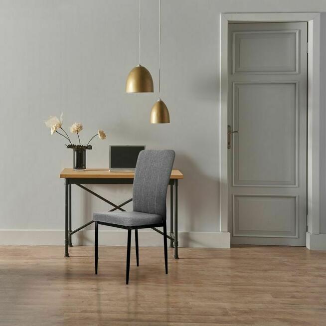 Zestaw komplet krzeseł do jadalni i salonu 4szt szare Modern