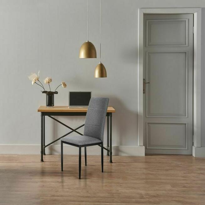 Komplet 4 krzeseł do jadalni i salonu - szare