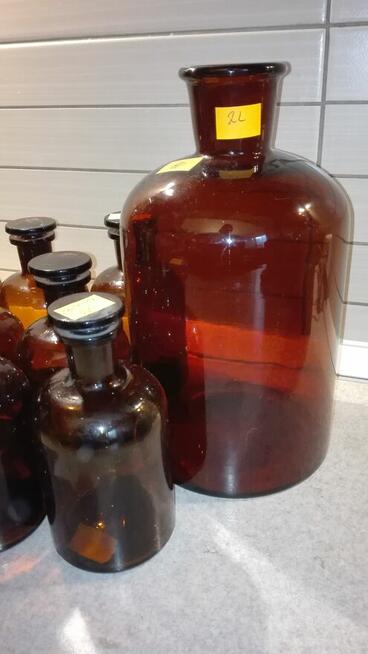 Butelki szklane apteczne - 1L , 50 ml