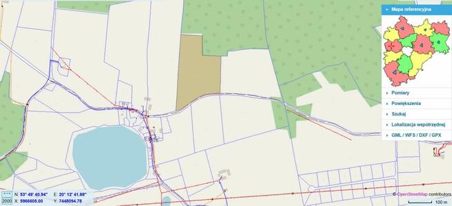 Działka rolna Bałąg gm. Jonkowo, Bałąg