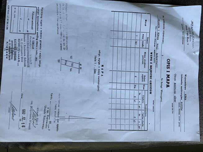 Dzialka budowlana w Budzislawiu Gornym 4700 m2