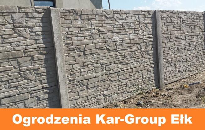 Ogrodzenie z płyt betonowych / Augustów