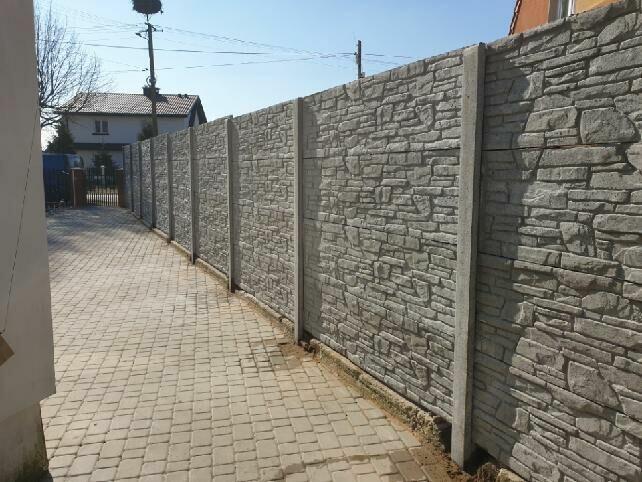 Płot z płyt betonowych / ogrodzenie betonowe / tanio