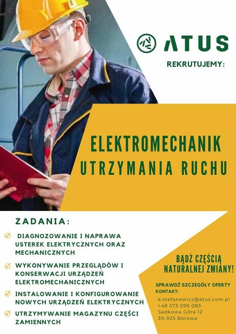 Mechanik Utrzymania Ruchu