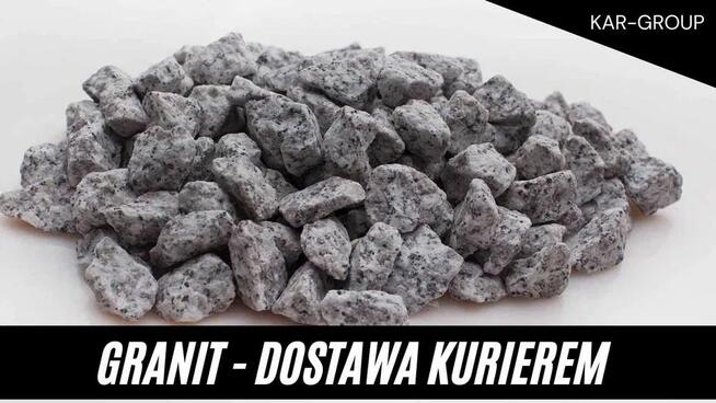 Kamień grys granit szary | Dalmatyńczyk | Wysyłka Kurierem