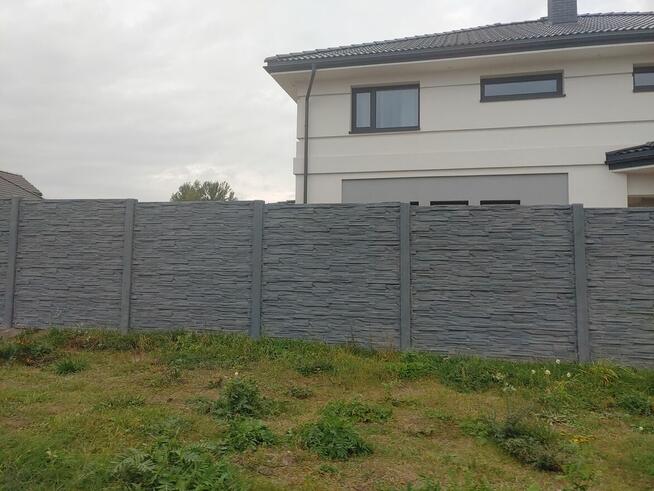 Płot z płyt betonowych / ogrodzenie betonowe / tanio