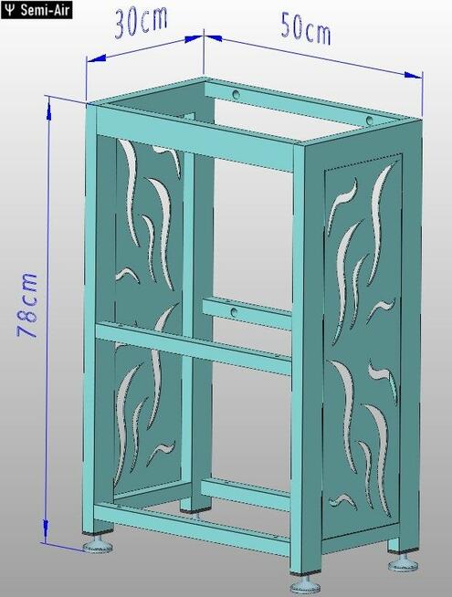 Stelaż konsola umywalkę wiszący stojący stojak rama wieszak