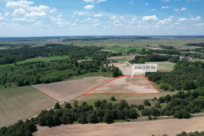 Duża nieruchomość gruntowa niezabudowana w Pogorzałkach.