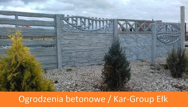 Betonowe ogrodzenie systemowe / Gołdap