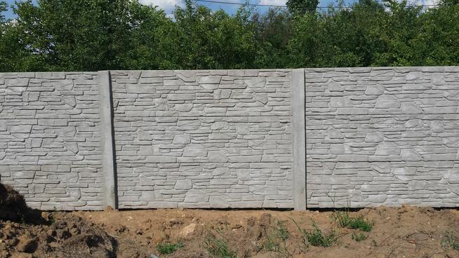 Ogrodzenie z płyt betonowych / Augustów