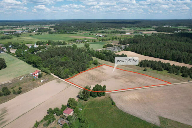 Duża nieruchomość gruntowa niezabudowana w Pogorzałkach.