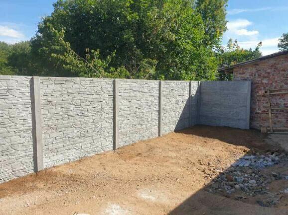 Ogrodzenie panelowe BETONOWE / płot betonowy z płyt
