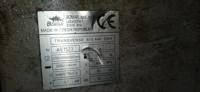 Przecinarka taśmowa Bomar Transverse 610.440 DGH