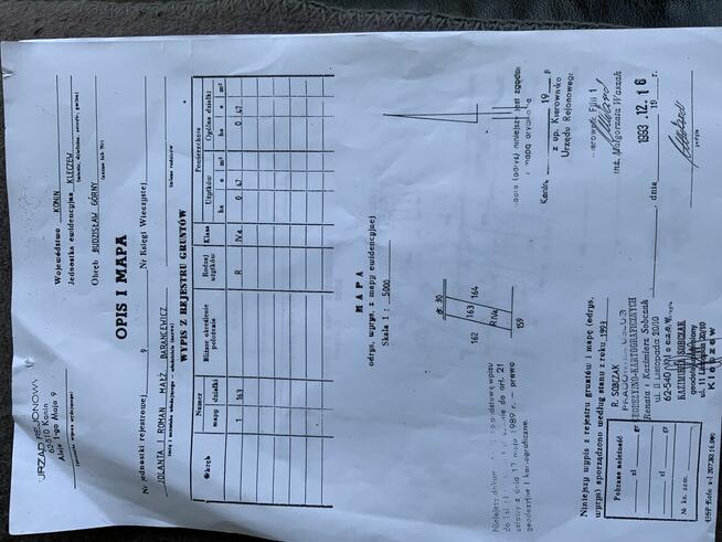 Dzialka budowlana w Budzislawiu Gornym 4700 m2