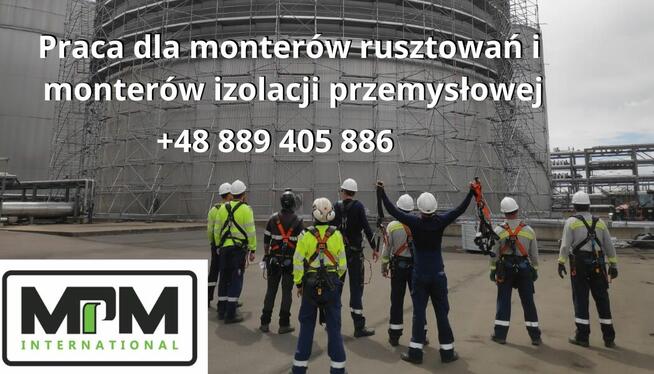 Praca dla monterów rusztowań i izolacji