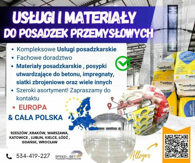 Posypka do betonu impregnat zbrojenie siatki włókna folie 