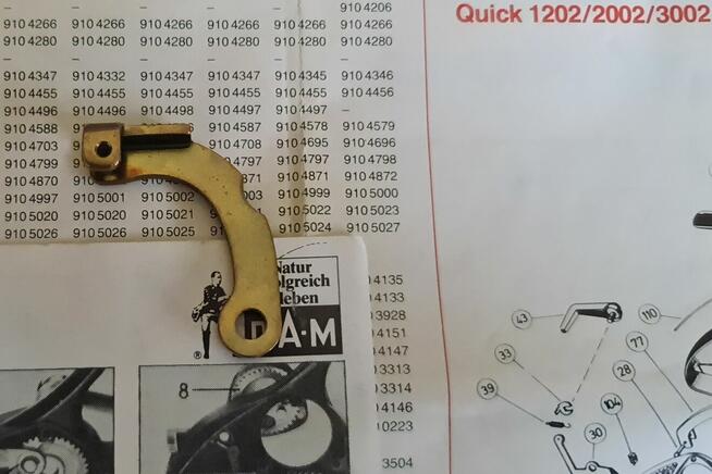 Dam Quick 2002 Uchwyt Prowadzący Made in Germany Starocia