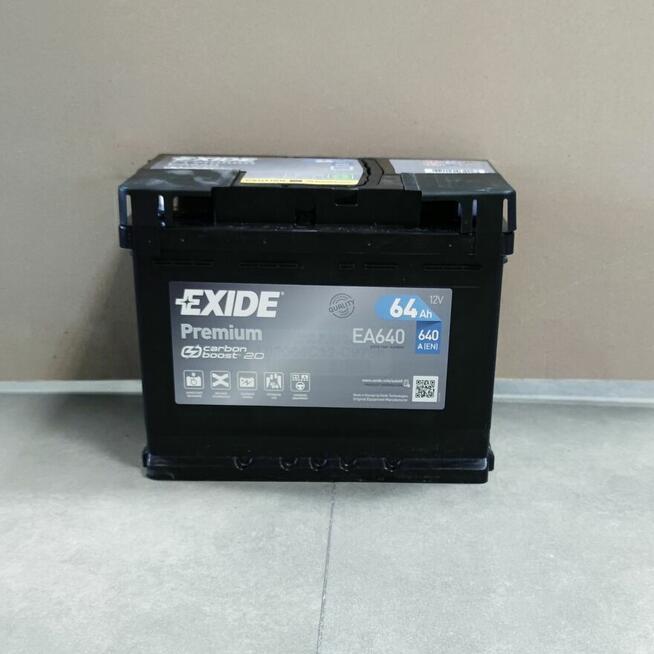 Akumulator Exide Premium 64Ah 640A EA640 EN PRAWY PLUS