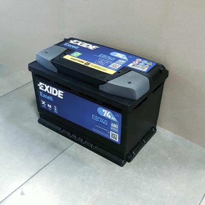 Akumulator Exide Excell 74Ah 680A EB740 EN PRAWY PLUS