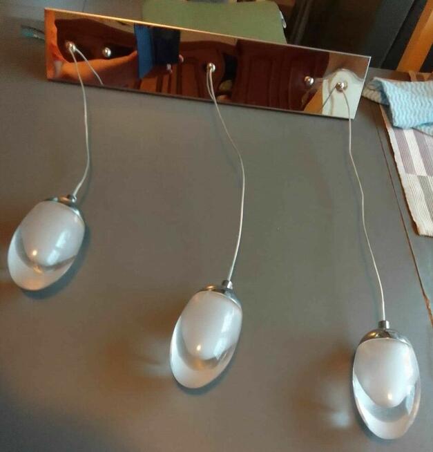 Lampa wisząca 3 x LED 18W Chrom INOX Nowy design