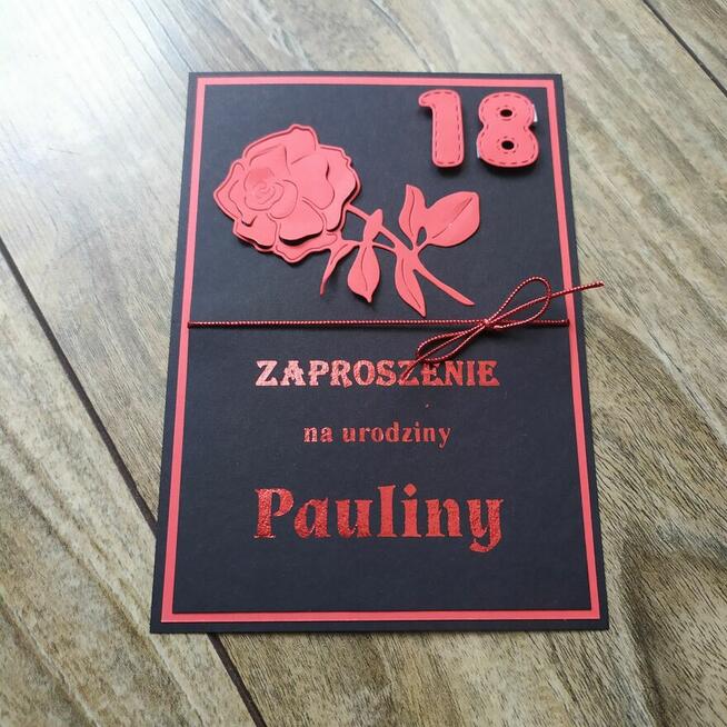 Zaproszenia na 18-ste urodziny