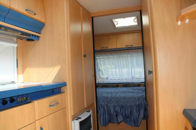 Przyczepa kempingowa HOBBY DE LUXE 495 - BAGAŻNIK NA ROWERY!!!