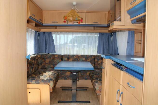 Przyczepa kempingowa HOBBY DE LUXE 495 - BAGAŻNIK NA ROWERY!!!