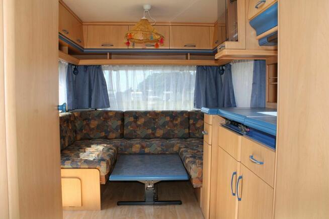 Przyczepa kempingowa HOBBY DE LUXE 495 - BAGAŻNIK NA ROWERY!!!