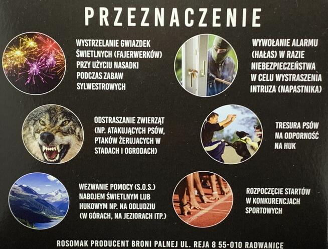 Pistolet Hukowy 6MM START 2 GŁOŚNY 12 SZTUK AMUNICJI 3 RACE