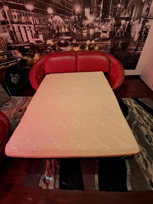 Sprzedam skórzaną sofę z fotelem