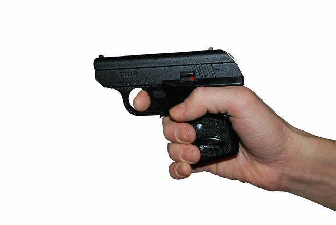 PISTOLET HUKOWY START 2 STRASZAK HUK GŁOŚNY ALARMOWY