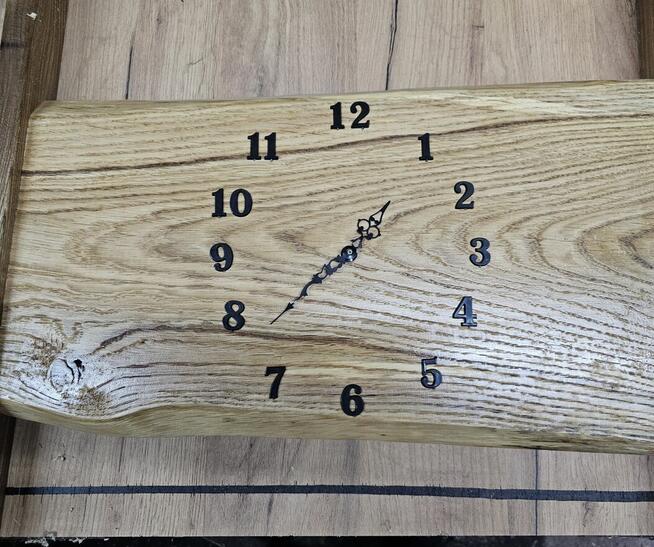 Zegar scienny dębowy 52cm