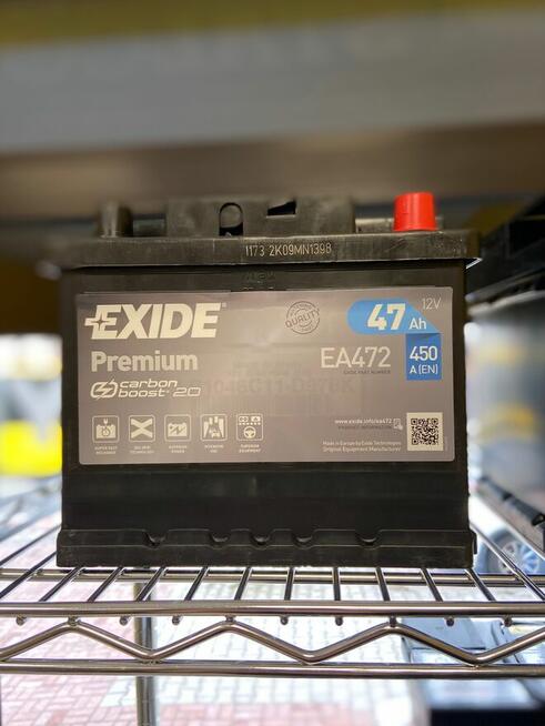 Akumulator Exide Premium 47Ah 450A EA472 P+ - DARMOWY DOWÓZ