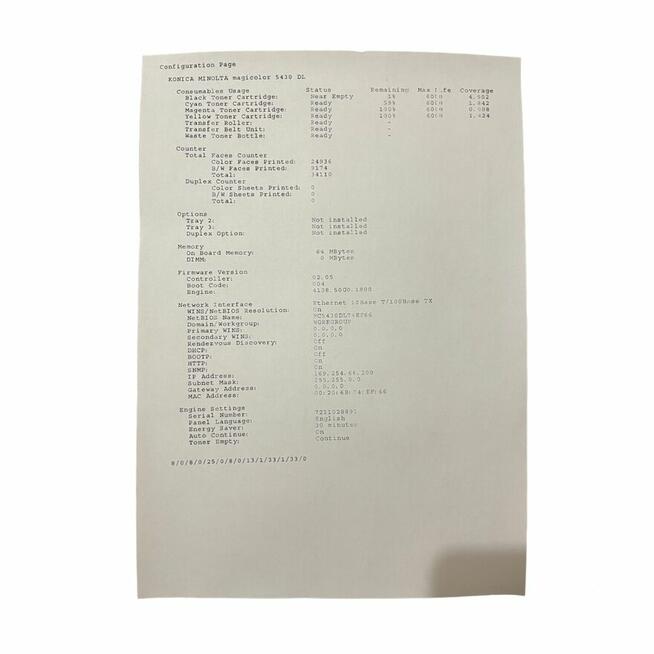 Drukarka laserowa kolor Konica Minolta MagiColor 5430DL