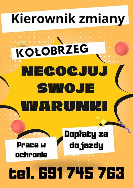 Pracownik ochrony /market budowlany Kołobrzeg Karuzela