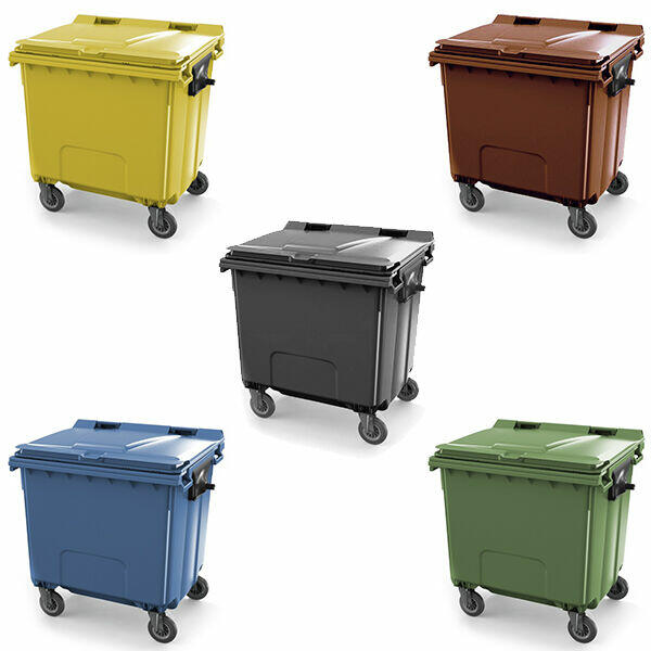 Nowe Pojemniki na odpady 1100l różne kolory