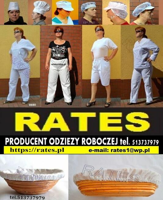 Fartuchy robocze Producent Rates.pl Zaopatrzenie Łomianek