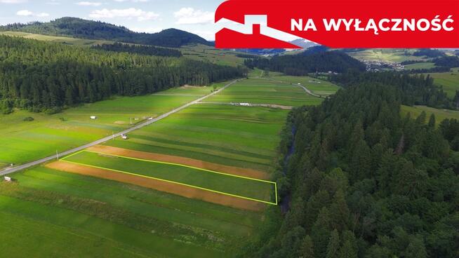 Działka przy strumyku