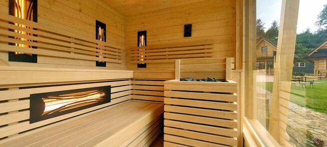 Domki w górach z Sauną - Domki nad jeziorem czorsztyńskim