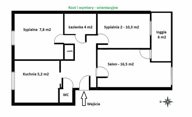 Duże mieszkanie na parterze 3 pokoje