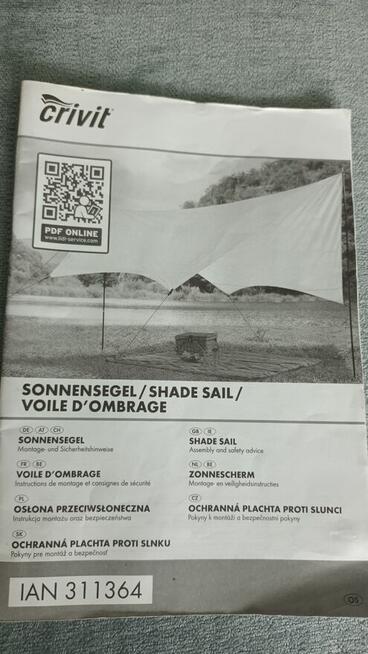 Osłona przeciwsłoneczna -żagiel
