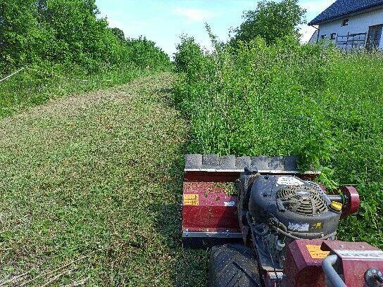 Koszenie nieużytków, trawy, karczowanie, kosiarka bijakowa,