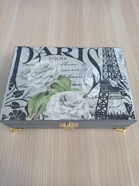 Pudełko drewniane dekoracyjne