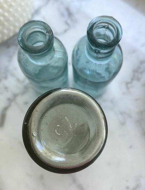 Buteleczki retro, komplet 3 szt.