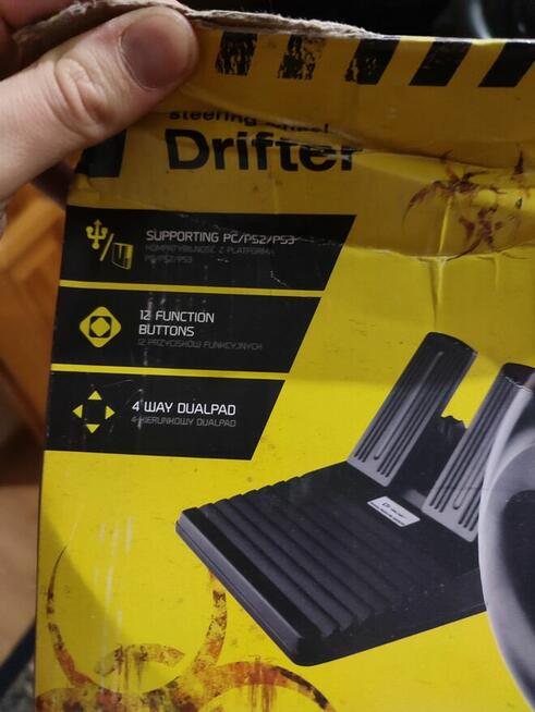 Kompletna Kierownica do gry + pedały + lewarek zmiany biegów