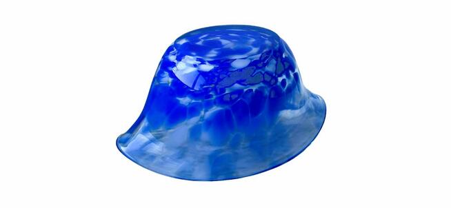 Miseczka dekoracyjna szklana z wywiniętym kołnierzem